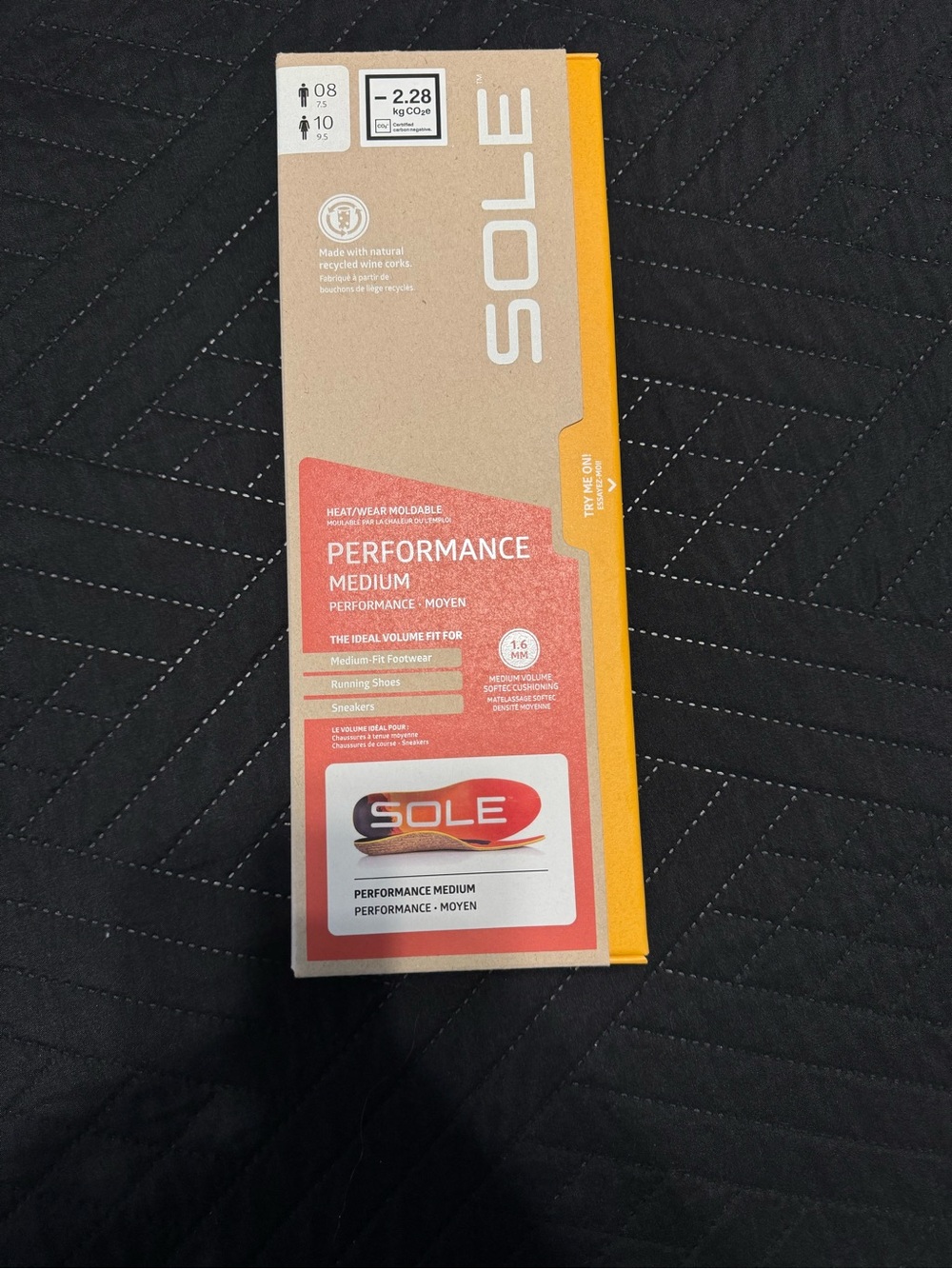 Performance Medium Insoles - Yellow/Orange